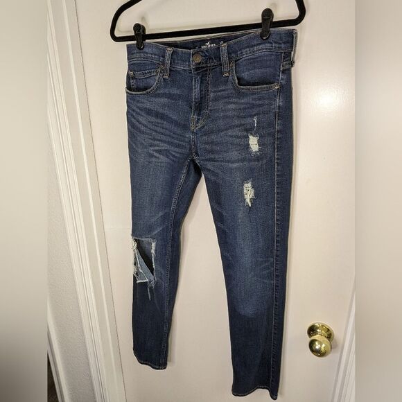 Hollister Men's Skinny Fit Distressed Stretched Jeans 31/32 - Picture 2 of 7